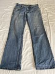 szerokie spodnie baggy jeansy niebieskie y2k affliction