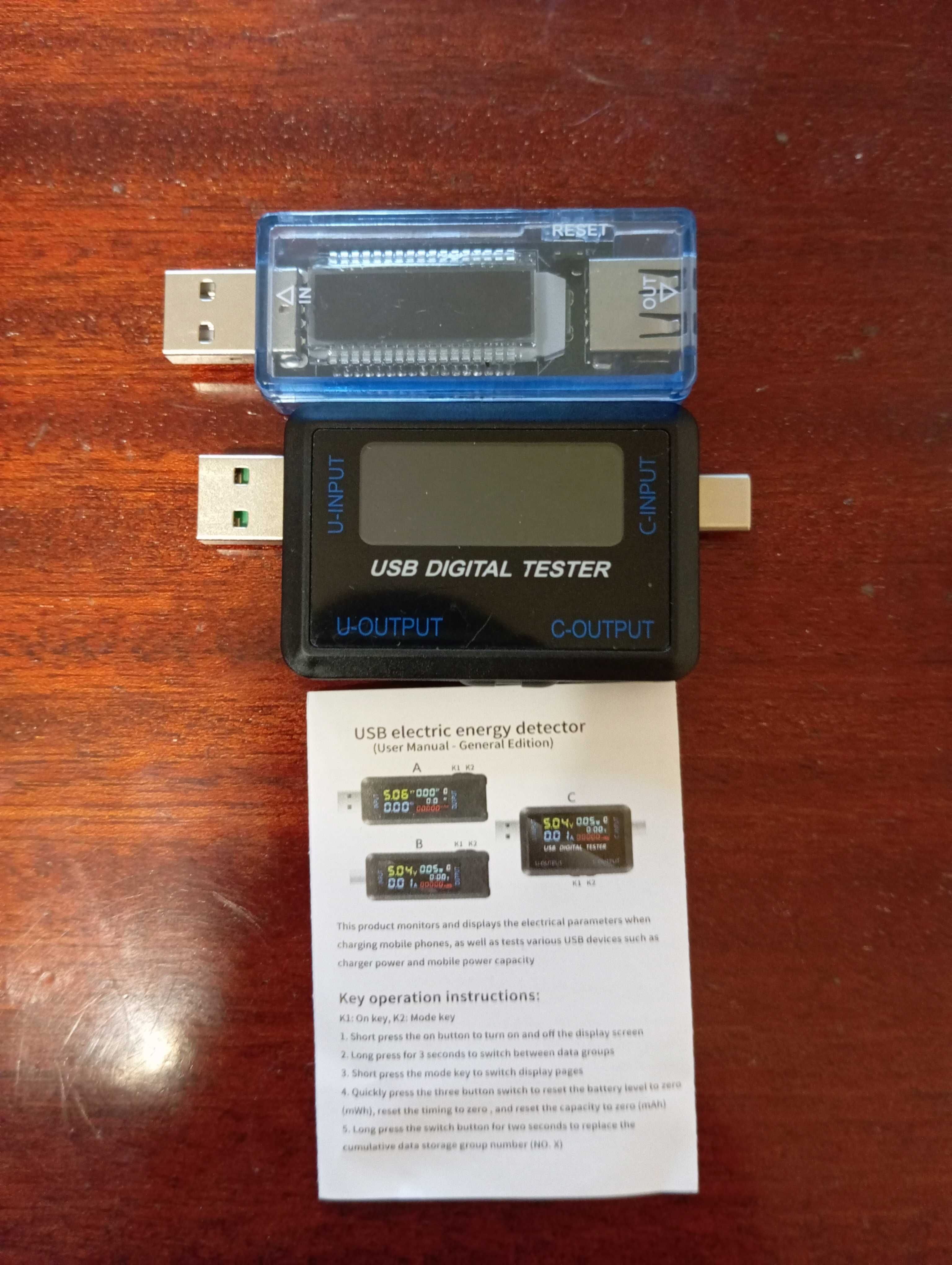 тестери USB (вольтметр, амперметр)