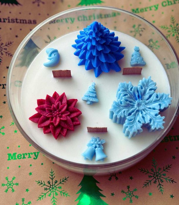 Świeczka sojowa Świąteczna, ręcznie robione