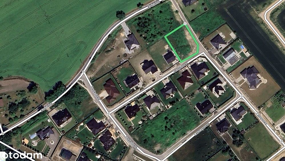 Działka budowlana blisko lasu Toruń Papowo-Osieki