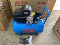 Компрессор AL-FA ALC50 литров 2.8 кВт , 240 л/мин Гарантия ITALIA