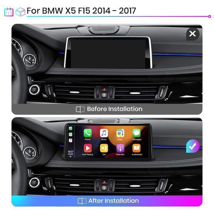 Radio Android CarPlay DSP NBT BMW X5 F15/X6 F16 2013–2019
