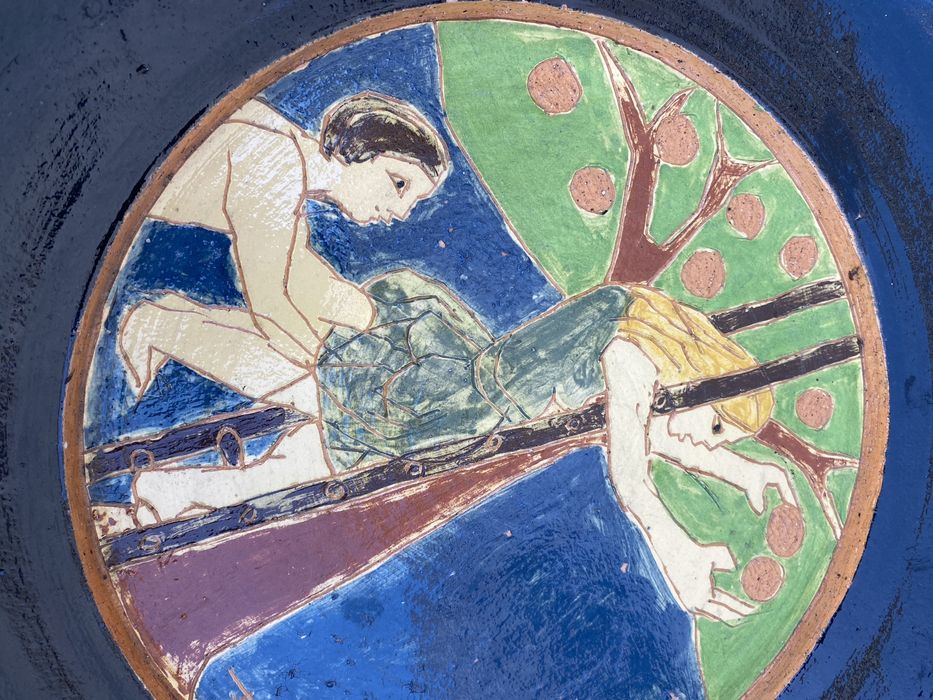 002 Talerz ceramiczny niemcy 36cm do powieszenia