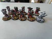 10x Battle Sisters Sisters of Battle metal Warhammer 40k brak plecaka