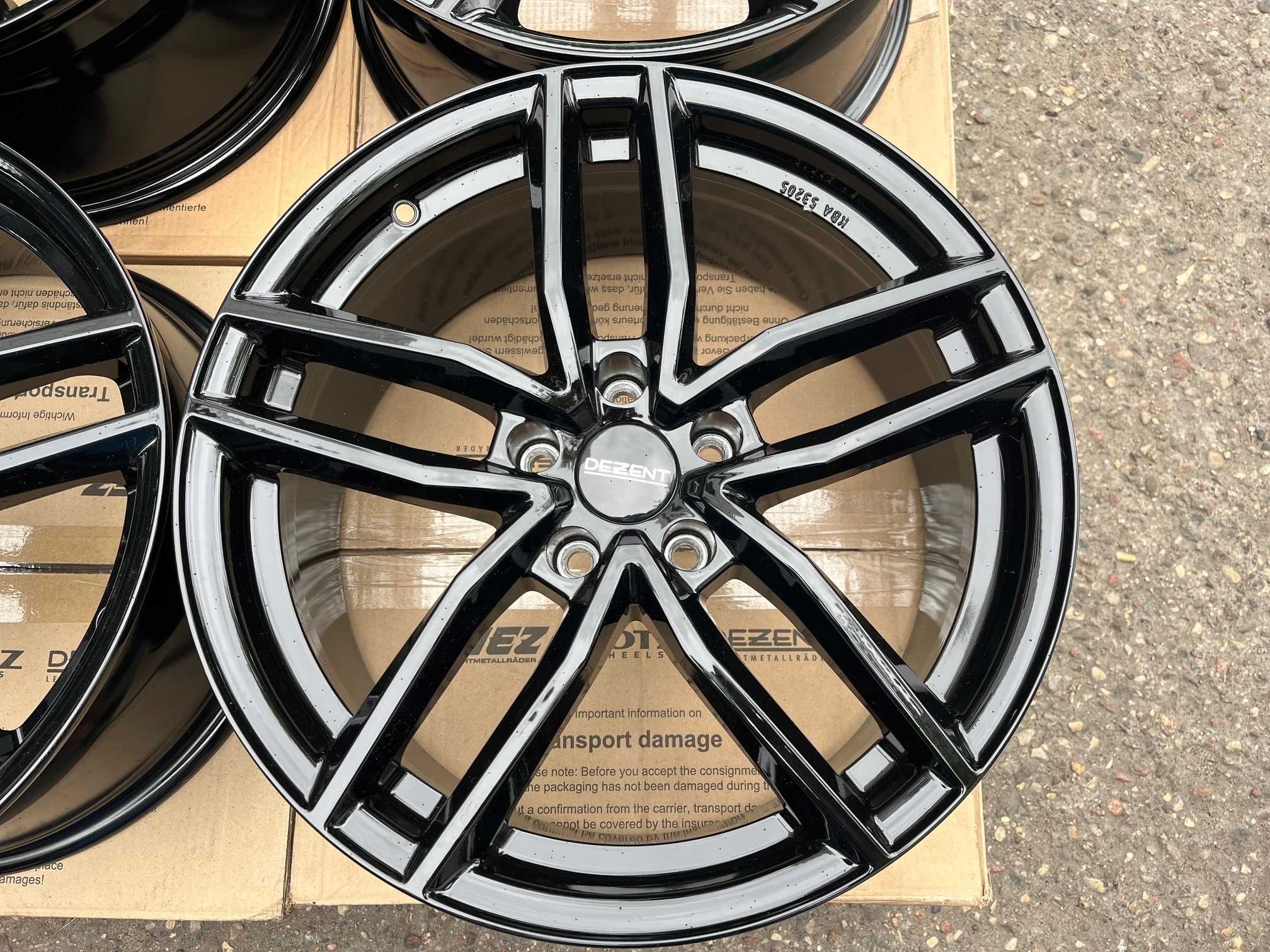 4x felgi DEZENT TR black 18"x8" roz. 5x112 ET35 AUDI BMW MERCEDES BENZ