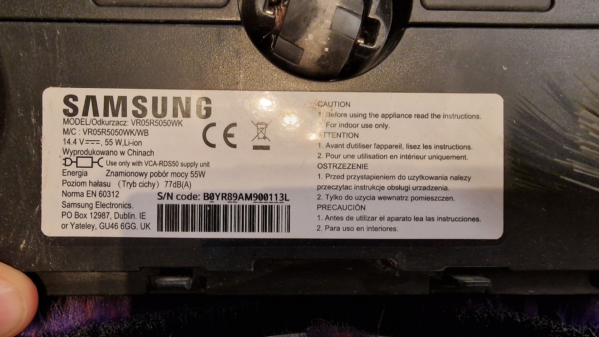 Robot sprzątajaco-mopujący SAMSUNG VRO5R5050WK