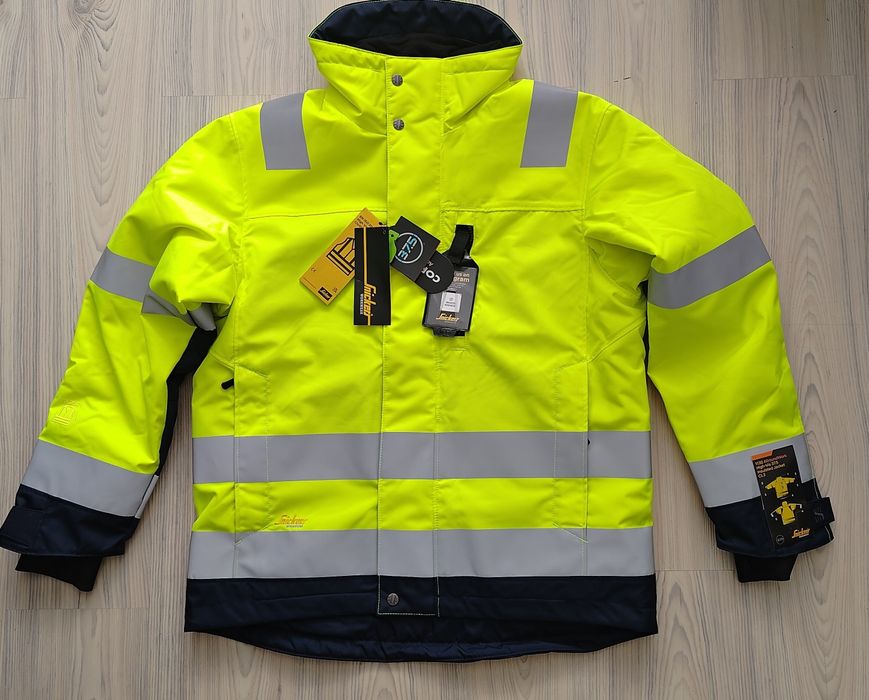 1130 Snickers AllroundWork L Hi- Vis 37,5 zimowa kurtka robocza odblas