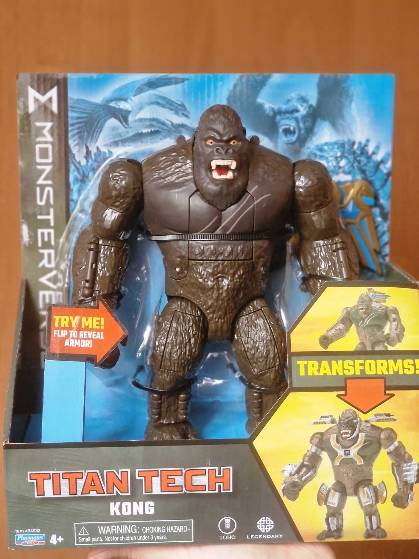 Фигурка Godzilla vs. Kong Titan Tech Годзилла 34931, Конг 34932, 20 см