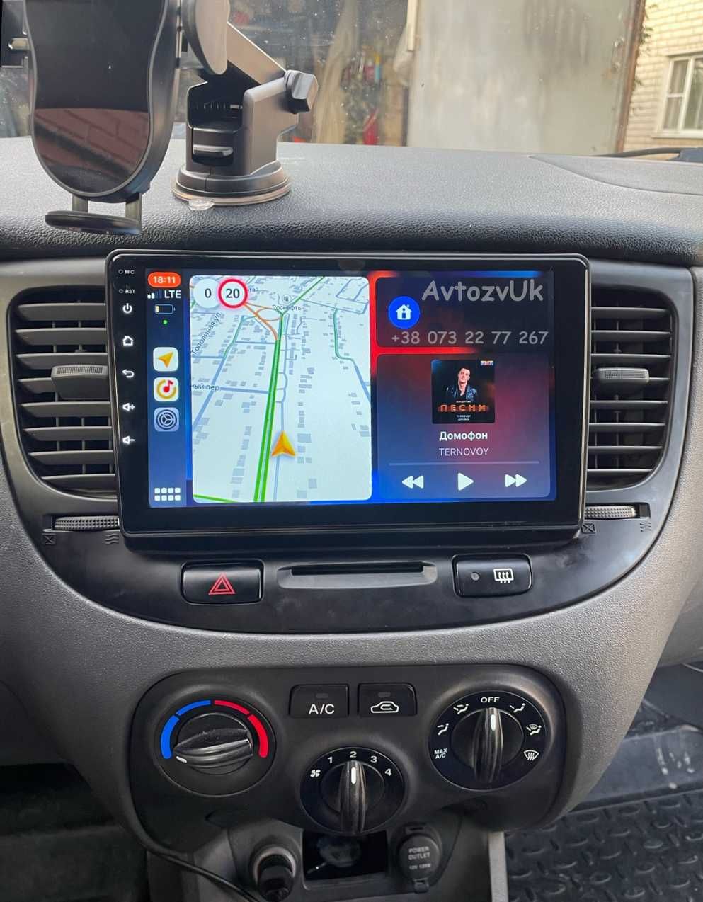 Магнитола RIO Kia Рио GPS USB TV 2 din дин КІА Ріо CarPlay Android 13