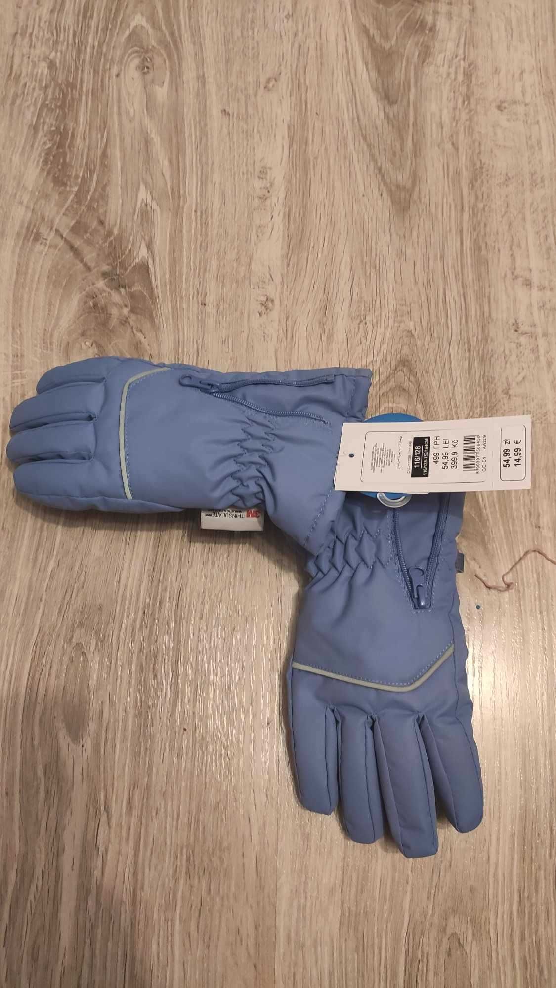 Nowe rękawiczki narciarskie rozmiar z metki 116/128