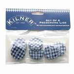 Zestaw 6 pokrywek 6x30mm, Made In England / Kilner