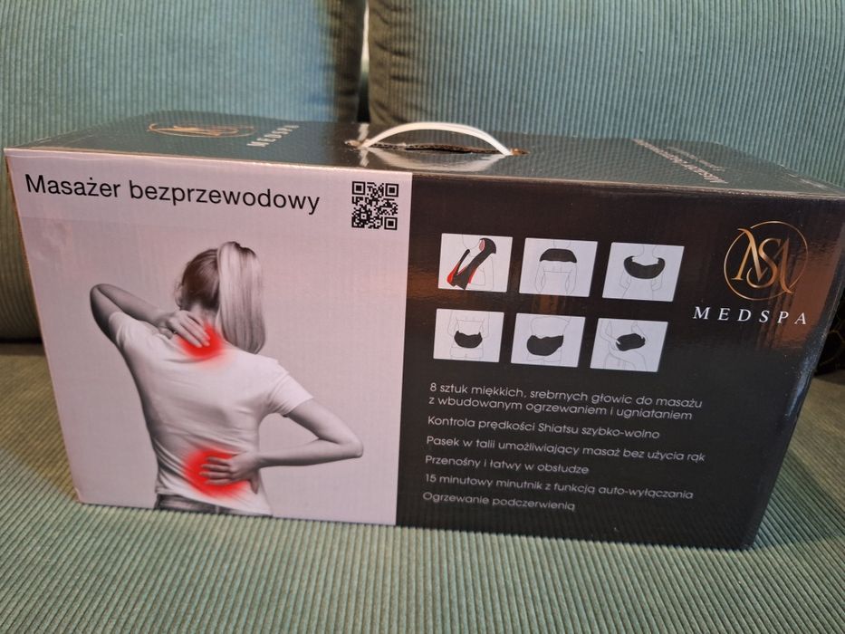 Masażer bezprzewodowy Medspa, 8 głowic masujacych