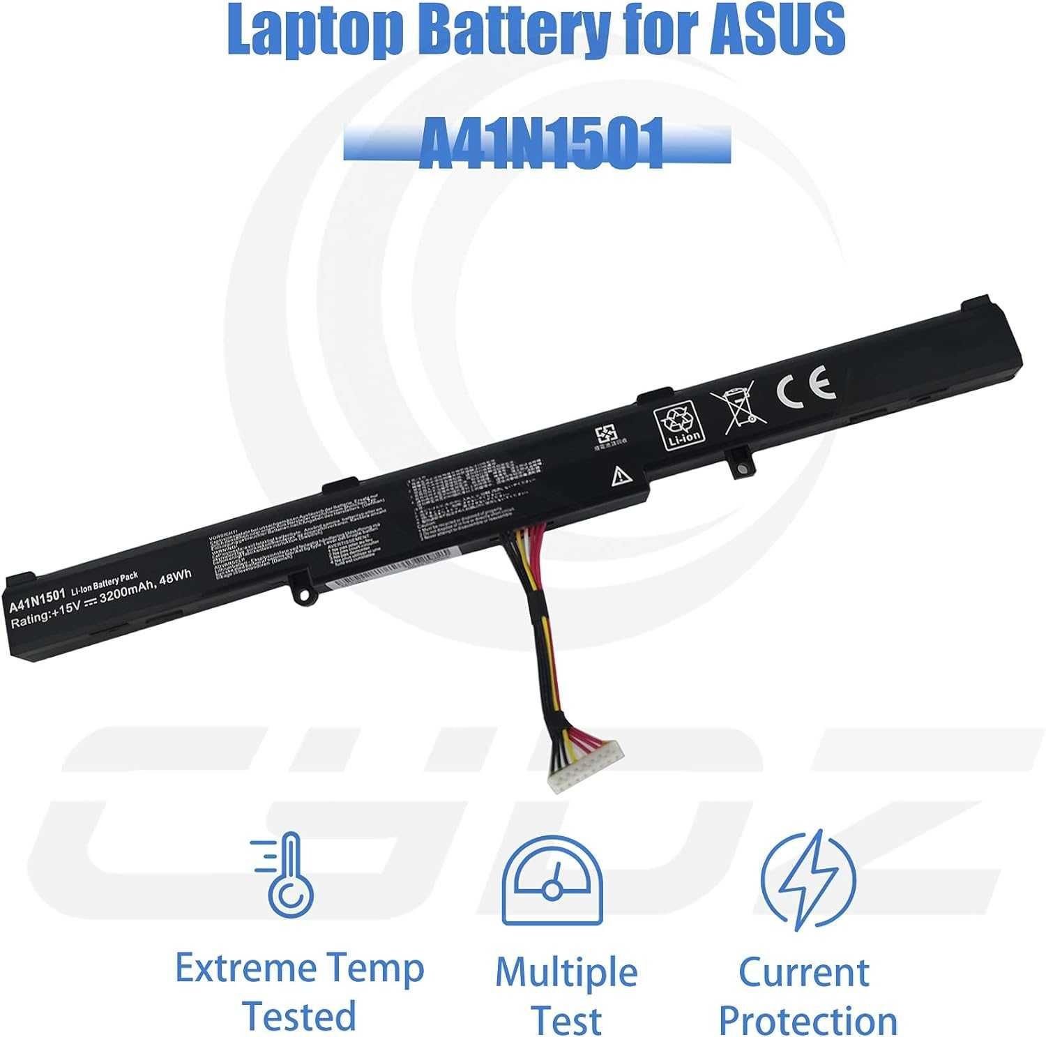 Bateria li-ion A41N1501 do laptopa Asus 15V 3200mah 48Wh