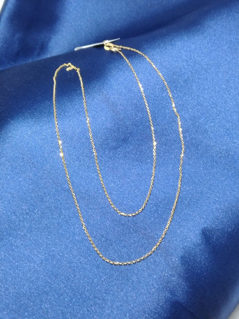 Złoty łańcuszek, złoto 585, długość 45 cm