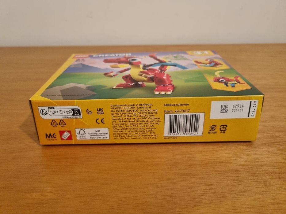 Lego Creator 3-in-1 Dragão Vermelho [novo]