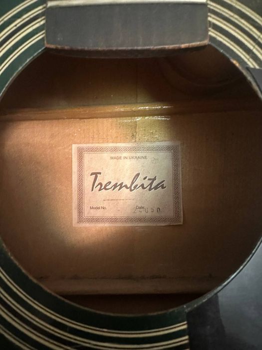 Акустична гітара Trembita (виріз, зеленого кольору)