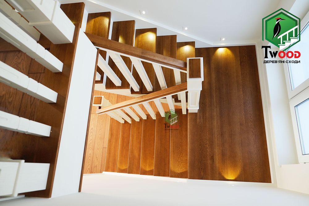 Монтаж деревʼяних сходів під ключ | Виготовлення сходів  Вінницька обл