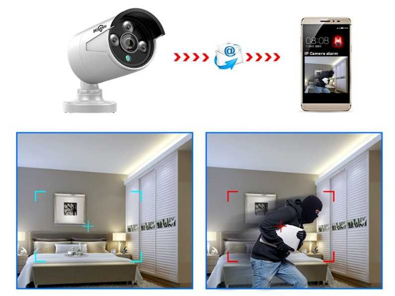 Câmera IP Hiseeu HB624-P H.265 4MP PoE