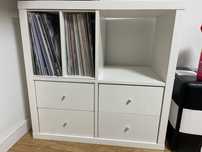 Szafka biała z szufladami IKEA Kallax