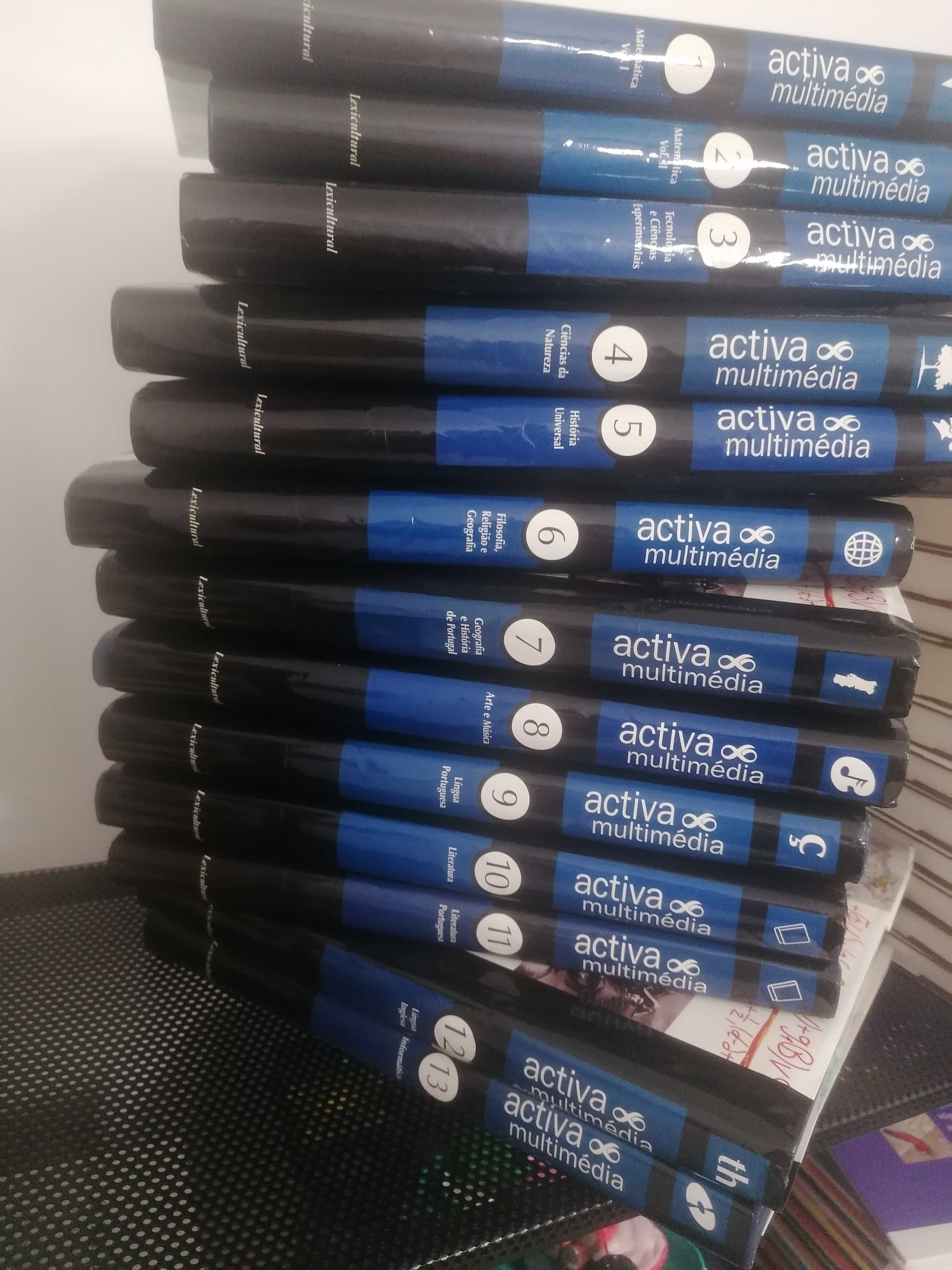 Enciclopedias activa multimédia como novas pouco usado
