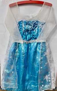 Elza, Elsa, Frozen, Kraina lodu suknia na bal rozmiar 110, 116, 122