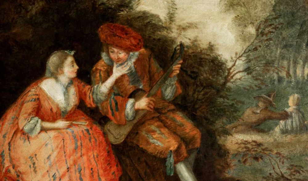 Pintura amor Romantismo Escola Watteau | século XIX