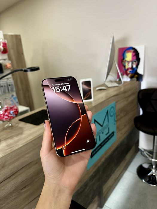 Iphone 16 Pro Max 256 Gb Фіз Сім 98% Акб як Новий Desert Розстрочка