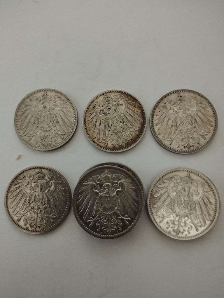 Moedas 1 Marco Alemão em Prata 900