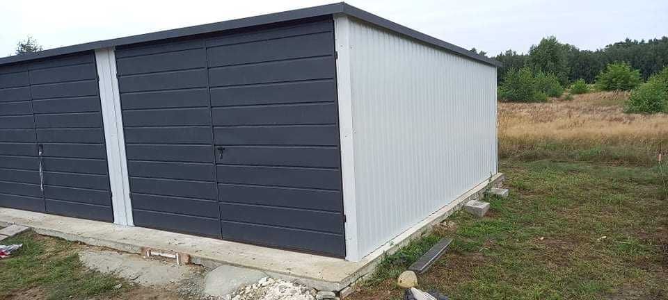 Garaż blaszany 7x5 solidna konstrukcja Hale Na raty Wiaty