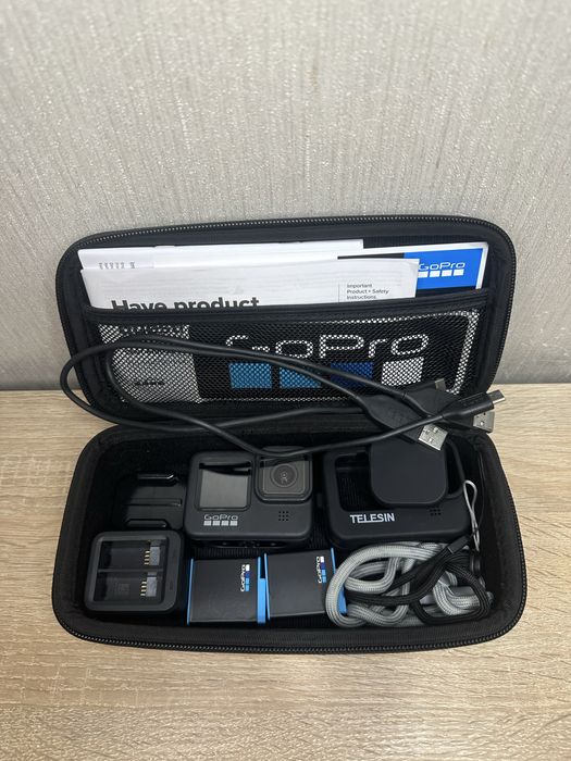 Екшн-камера GoPro HERO 9 Black +Подвійний зарядний пристрій+Акумулятор