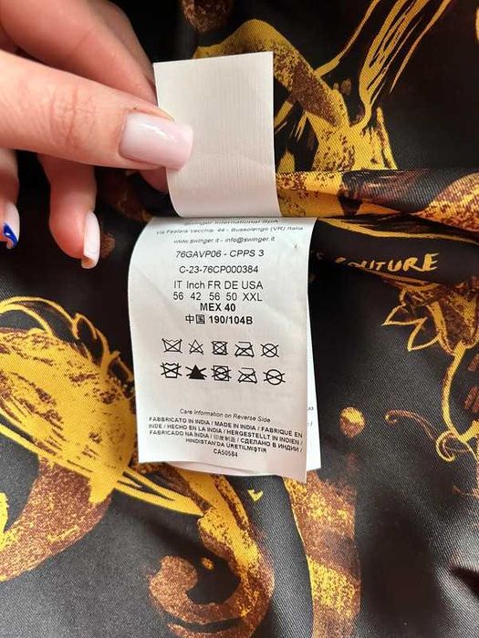 Versace Kurtka Skórzana Gold Edition