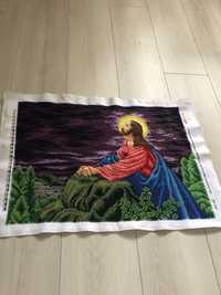 Образ «Ісус на горі Оливній » вишитий бісером