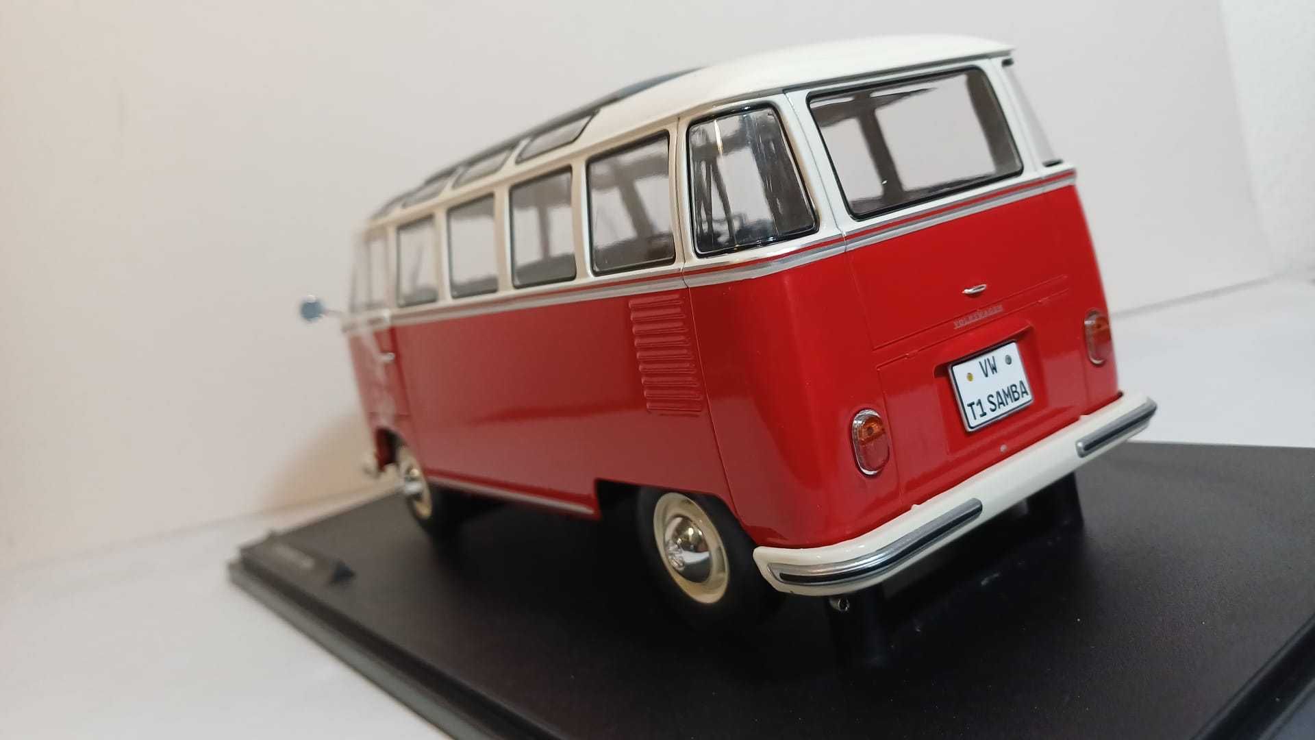 1/18 VW T1 pão de forma Samba - Solido