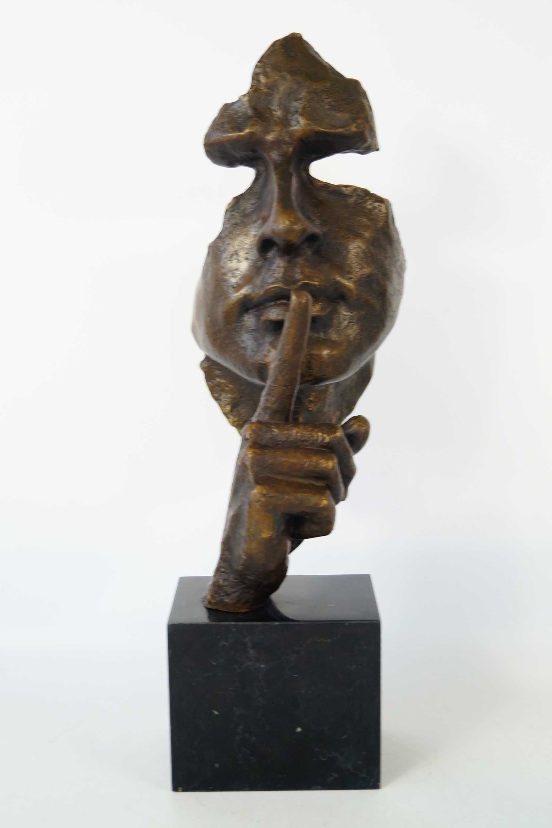 Figura z brązu CISZA Salvador Dali rzeźba piękna