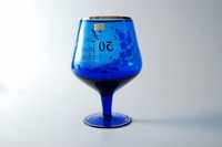 malowany kobaltowy kielich wazon