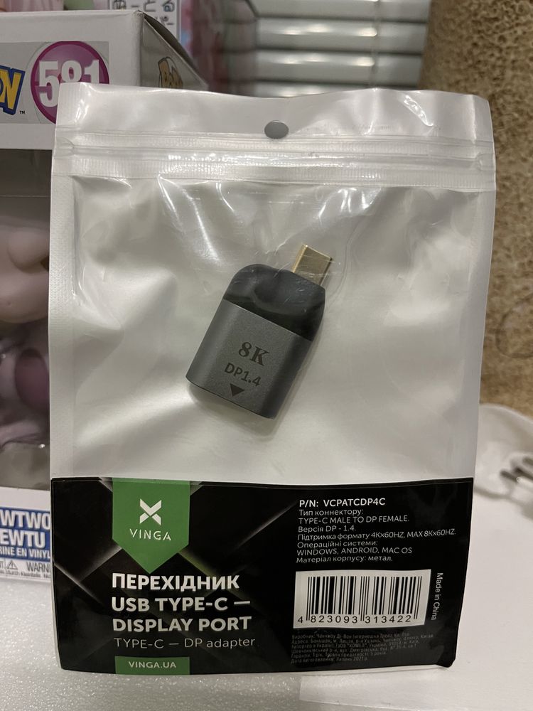 Переходник Type C на DisplayPort