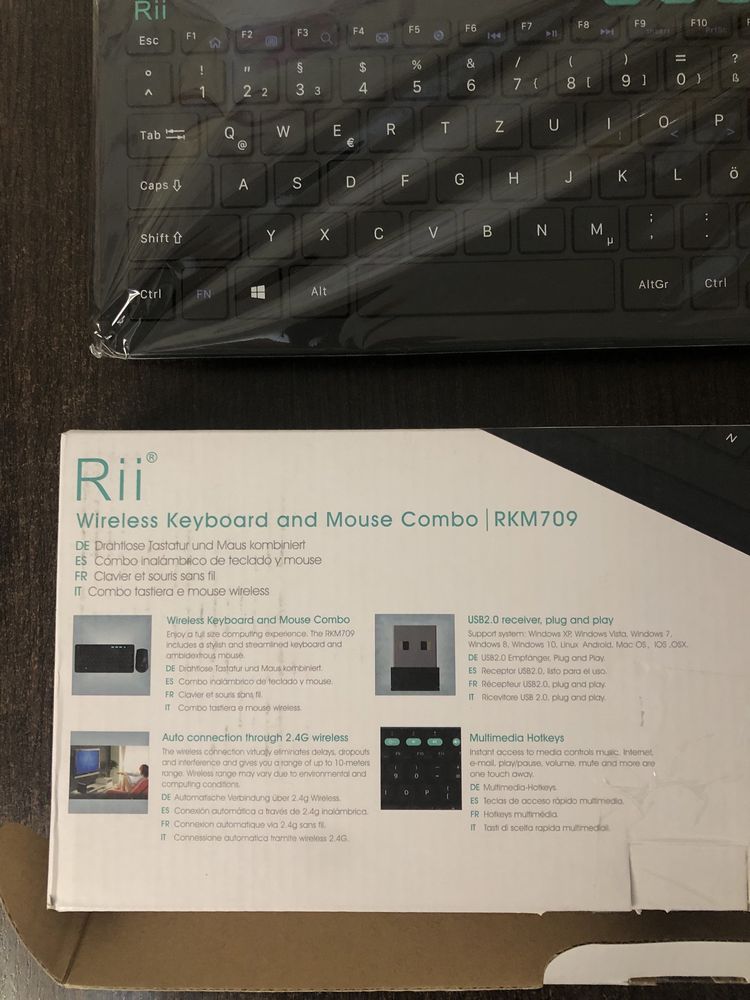 Клавиатура + мышка беспроводные комплект