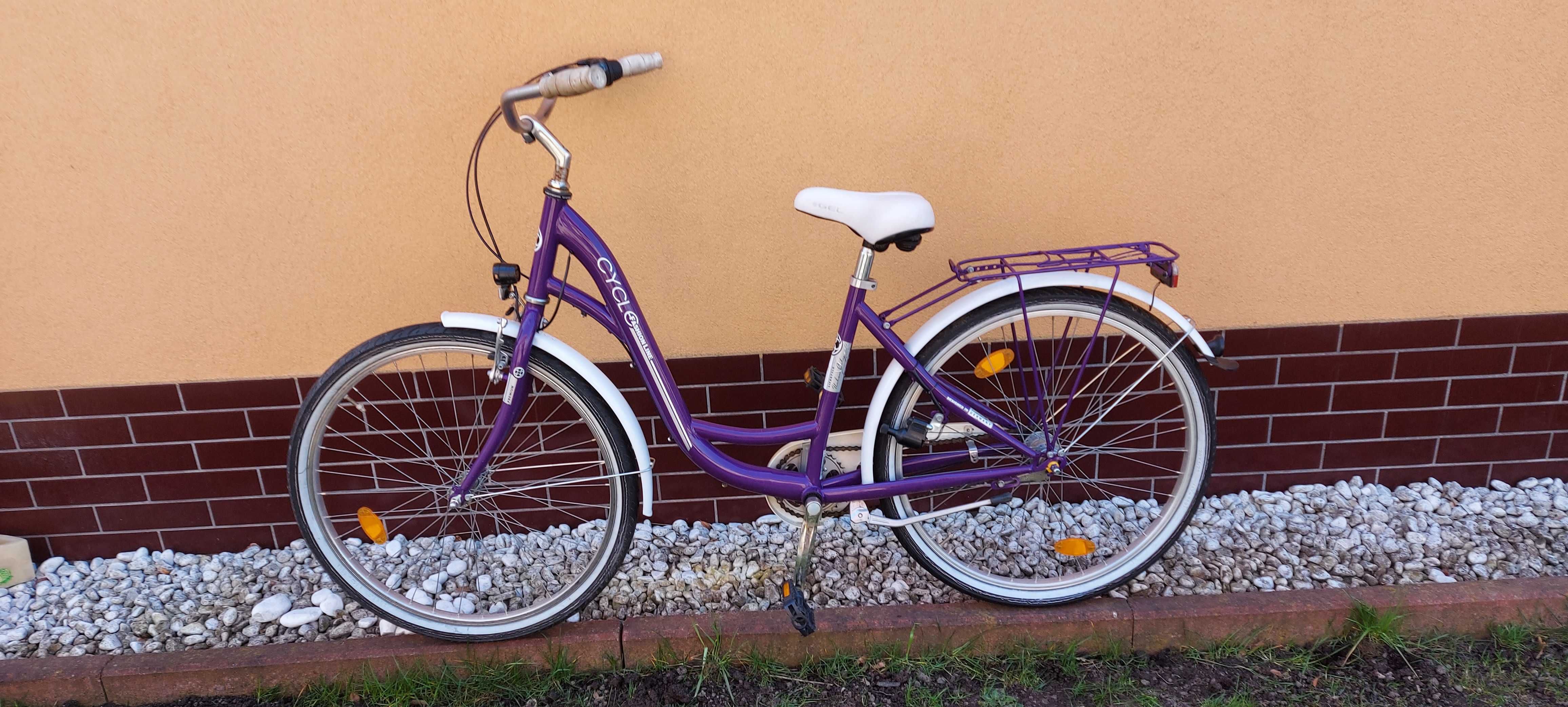 rower miejski damski CYCLE koła 26 Nexus 3 LED