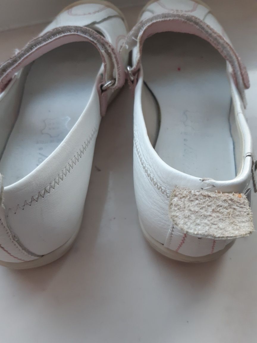 Baleriny,buty skóra