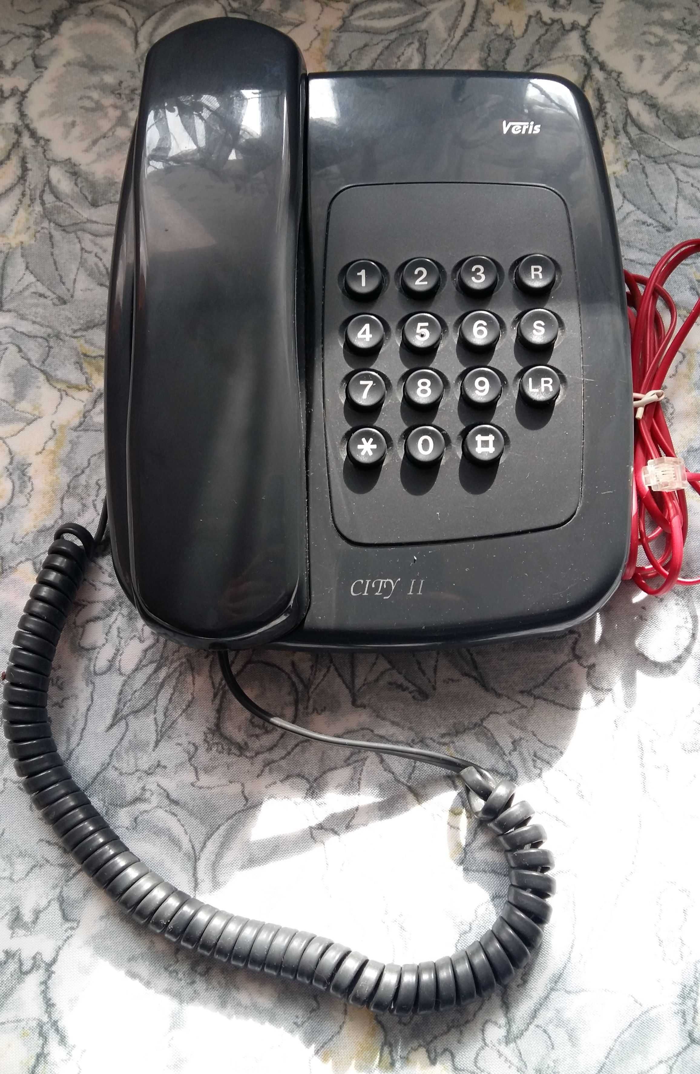 Telefon stacjonarny VERIS City II sprawny z kablem.