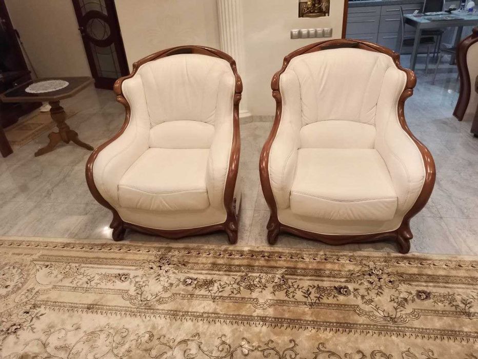 Диван(3х и 2х) и кресла 2 натуральная кожа (Италия)