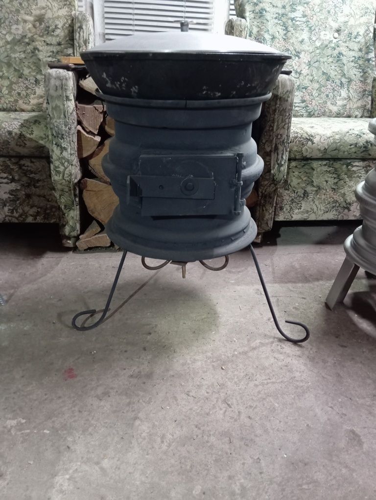 Продам печку под казан и сковороду из диска бороны!