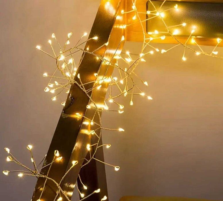 Гірлянда їжак (теплий колір) / працює від USB / 11 метрів / 300ламп