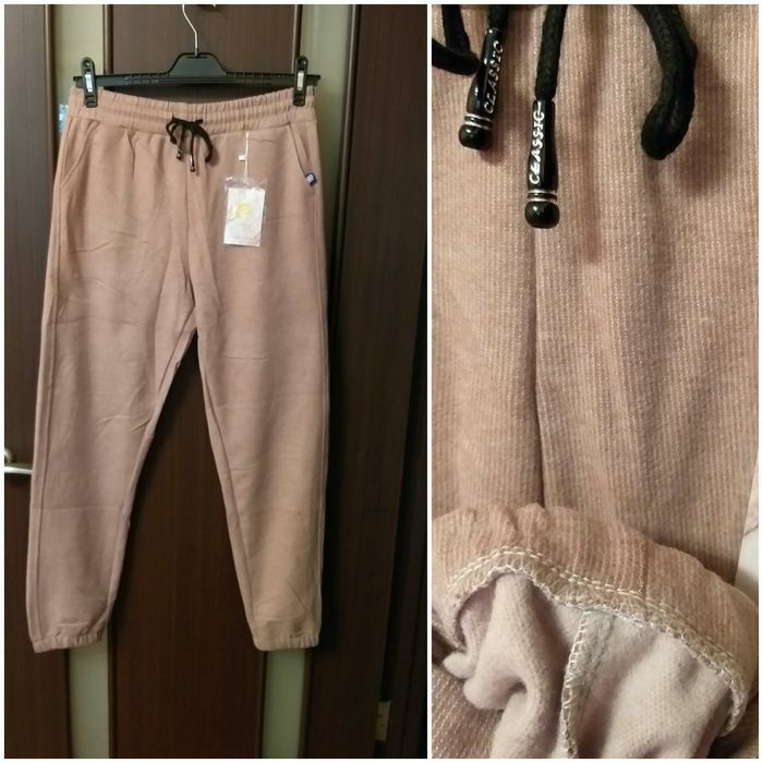 Теплі брюкі в рубчик,  вельвет Л- ХЛр,  штани  , джогери .