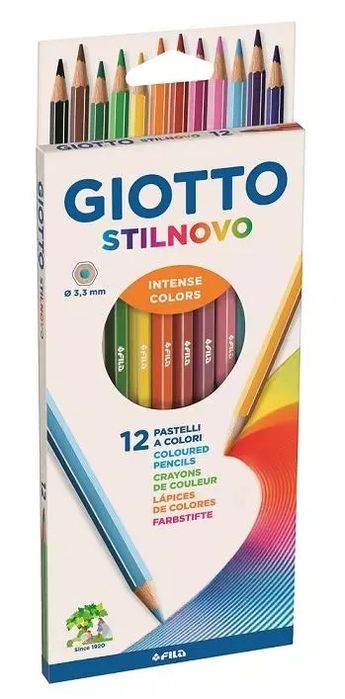 Kredki Stilnovo Intense 12 kolorów. Giotto