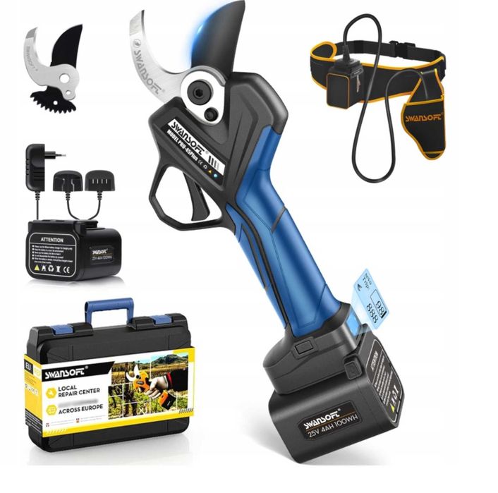 SWANSOFT Sekator elektryczny 45mm, 1150W Profesjonalny sekator PRU45