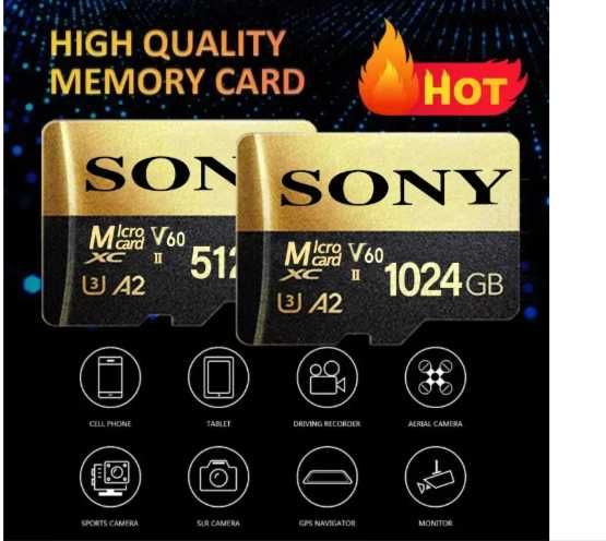 SONY 512 Gb Micro TF SD Карта памяти + SD-адаптер