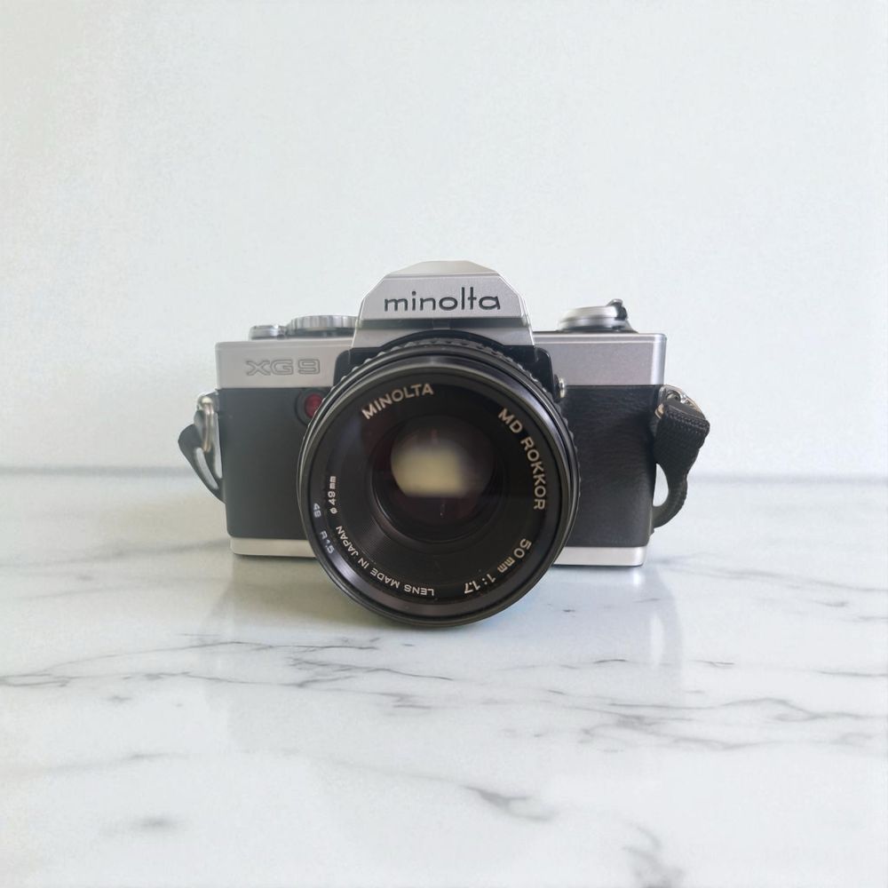 Minolta XG-9 + Obiektyw Minolta 50mm 1.1:7 klasyka analogu
