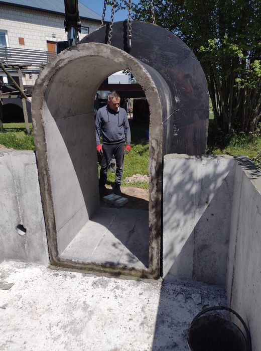 ziemianka piwnica ogrodowa betonowa 350 B30W8 solidna schody tunel