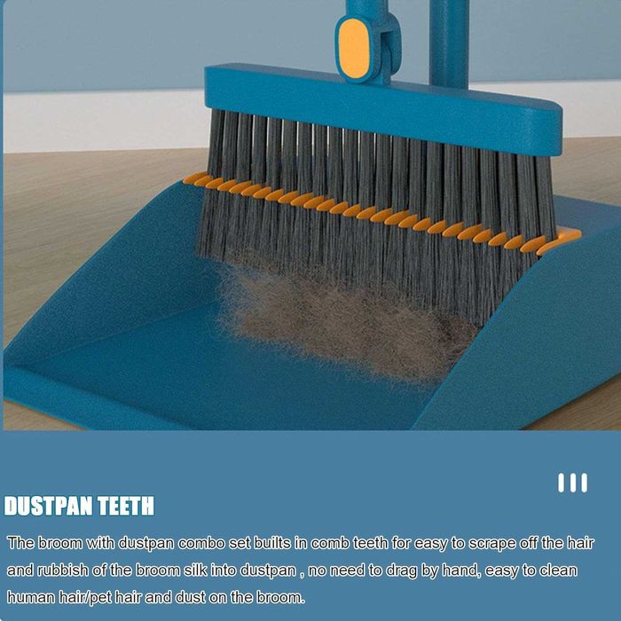 Miotła szczotka zmiotka na drążku z szufelką , zbierakiem na wodę